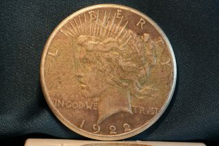 1922 S Peace Dollar Extremely photo