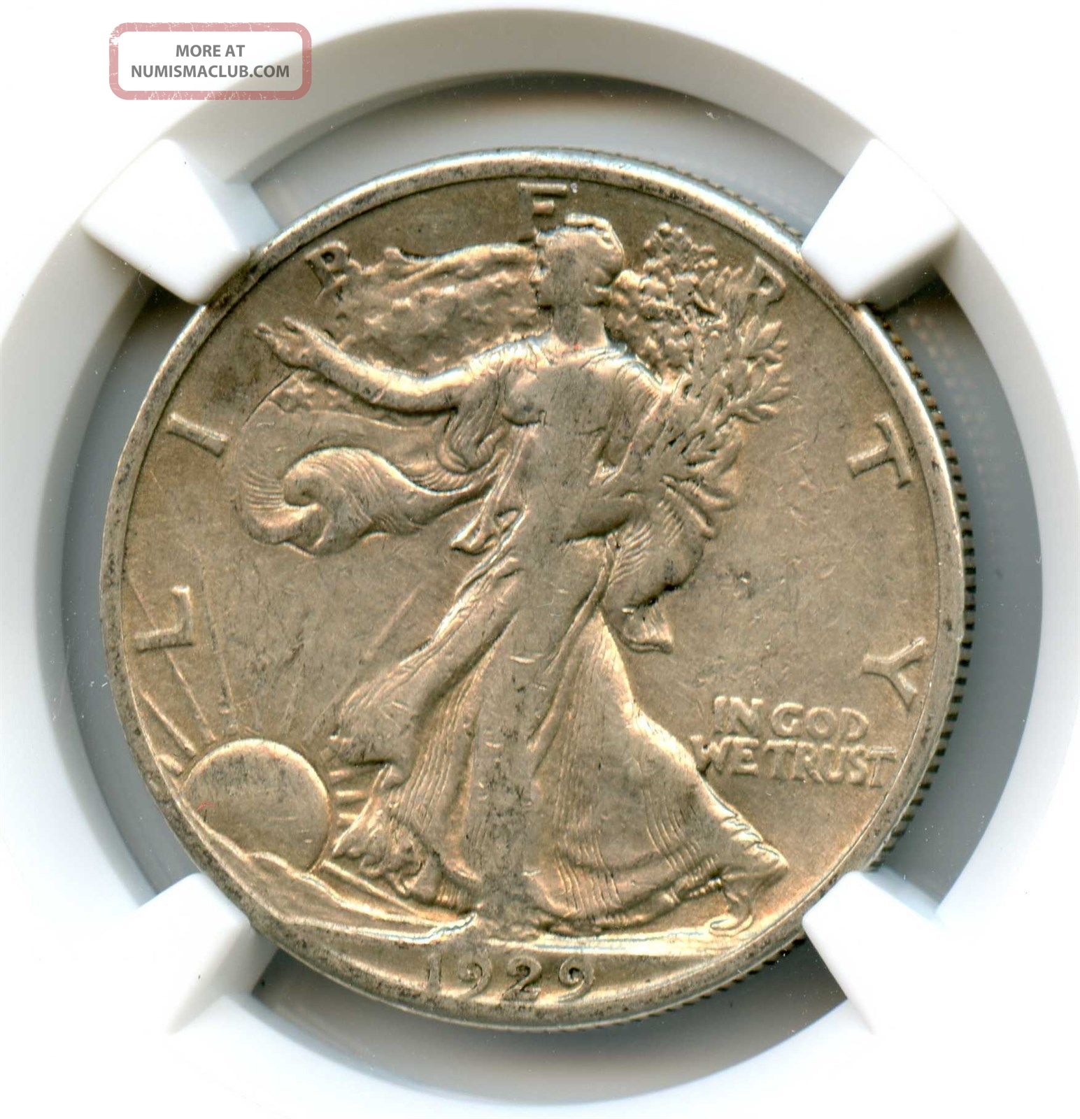1929 - S Ngc Vf30 50c Half Dollar