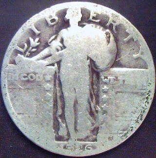 1926 P Standing Liberty Quarter.  90% Silver Coin - Good Investment photo