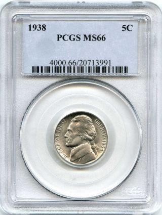 1938 Pcgs Ms66 5c Jefferson Nickel photo