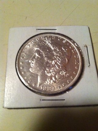 1883o Morgan Silver Dollar High Grade/au++ Coin photo