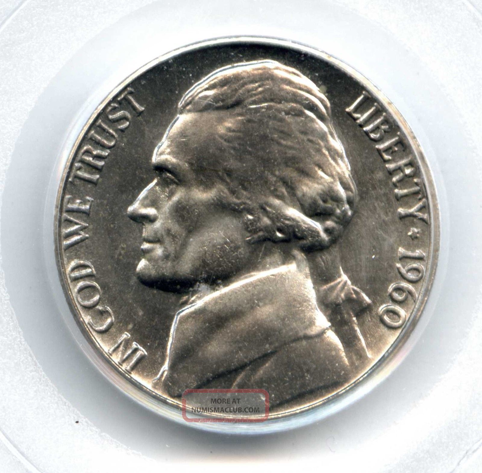 1960 Pcgs Ms66 5c Jefferson Nickel