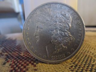 1882 0 Morgan Liberty Silver Dollar Looks Au + / Unc - A Real Beauty photo