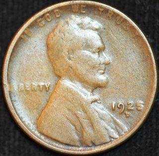 1925 D Lincoln Wheat Cent, ,  Penny, ,  C2457 photo