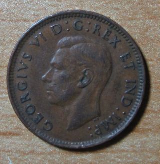 1946 Canadian Penny One Cent 2 photo