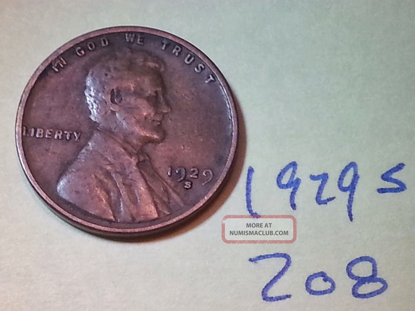 back of penny image