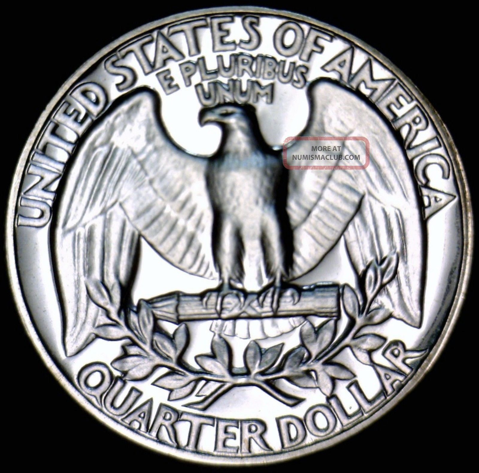1955 Gem Proof Washington Silver Quarter Flashy White Bold Struck Prf