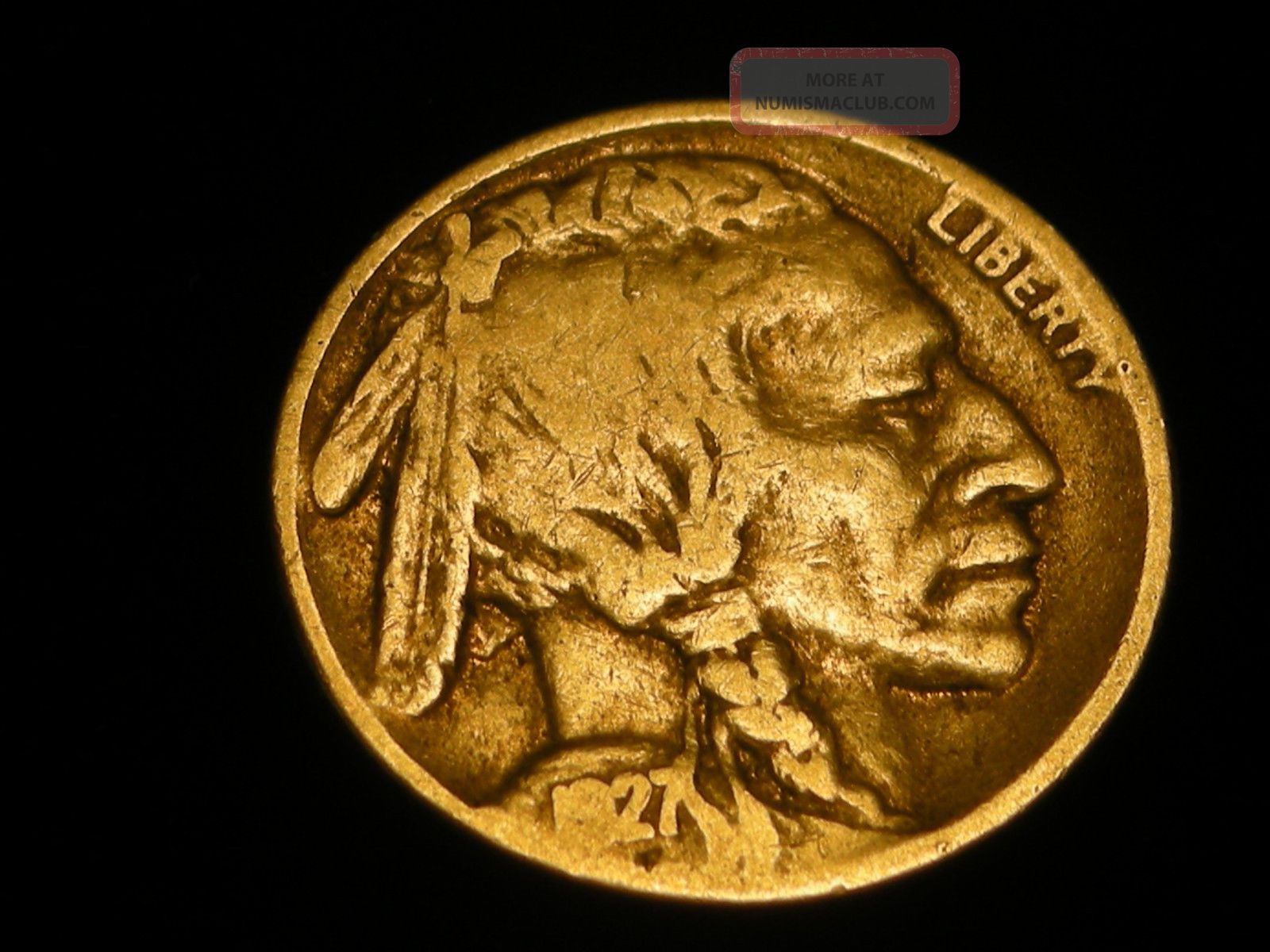 1927 P Buffalo Nickel – Circulated Good/Very Good Condition, Philadelphia Mint