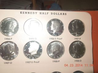 1986 S Proof & 1987 S Proof Kennedy Halves (2) photo