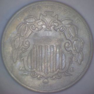 1868 Rev 68 (vf) Shield Nickel photo