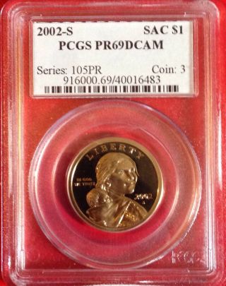 2002 - S Pcgs Pr69 Dcam Sacagawea Dollar :: Numicorp :: Coin photo