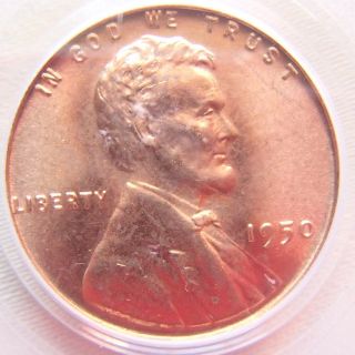 1950 - Lincoln Cent Pcgs Ms66rd - List $200 photo