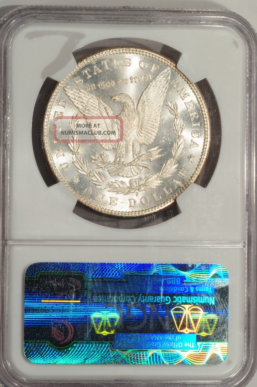 1881 - S Morgan Silver Dollar Ngc Ms64 Rainbow Toned Colorful Toning