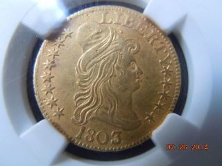 1803/2 Draped Bust 5.  00 Gold Half Eagle,  Ngc Graded Xf Details Coin photo