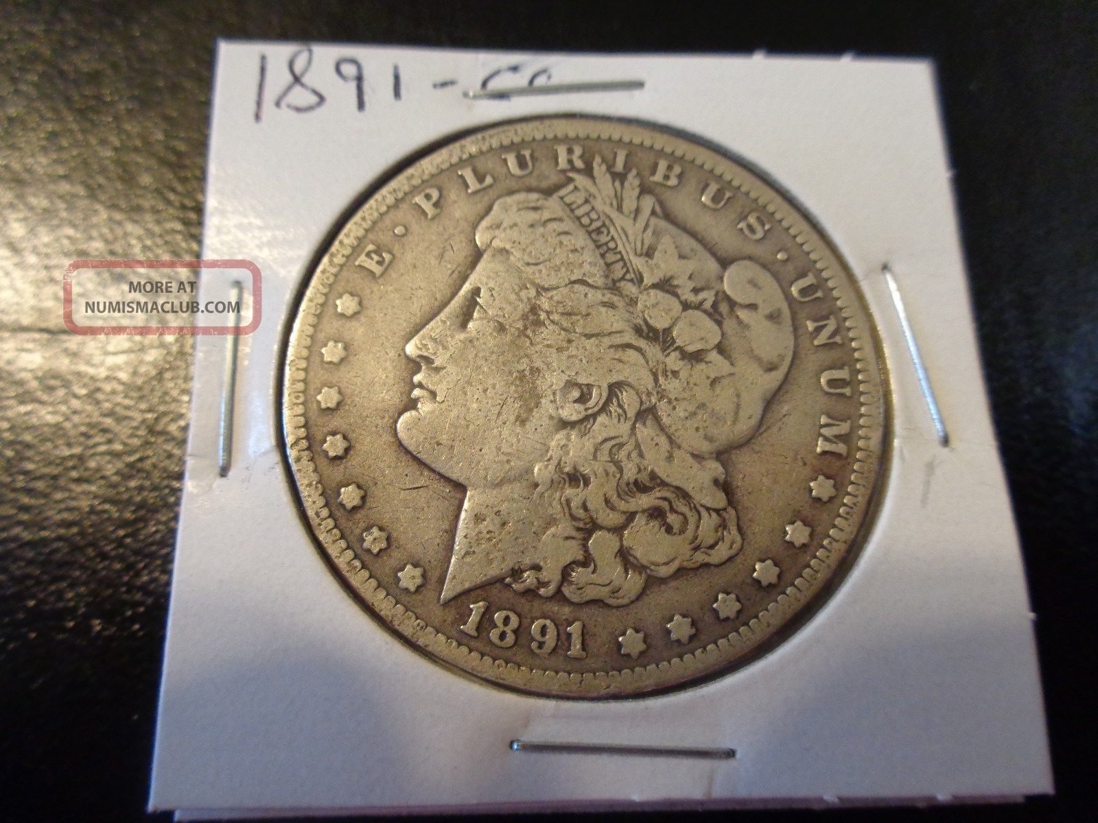 1891 - Cc $1 Morgan Silver Dollar