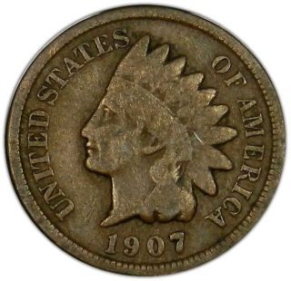 1907 P Indian Head Cent 1c 