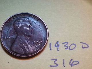 1930 D Lincoln Cent Fine Detail Great Coin (316) Wheat Back Penny photo