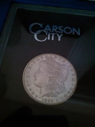 1884 Cc Morgan Dollar With Papers photo
