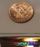 1892 - S $5 Gold Coin Ngc Au 58 Pq ++ Key Date Gold photo 1
