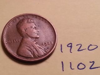 1920 Lincoln Cent Fine Detail Great Coin (1102) Wheat Back Penny photo