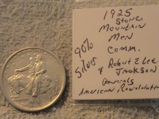 1925 90% Silver Stone Mountain Mem Comm / Lee & Jackson photo