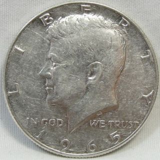 1965 50c Kennedy Half Dollar,  Silver,  Jfk Half, ,  275 photo