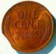 1944 Clip Error Lincoln Cent Unc.  Mostly Red Clipped Coin L 2 Coins: US photo 1