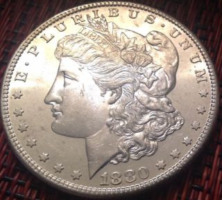 1880 - S Morgan Silver Dollar - Bu photo