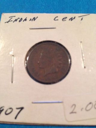 1907,  Indian Head Cent photo
