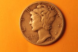 1945 10c Mercury Dime photo