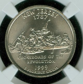 1999 - P Jersey Quarter Ngc Ms68 2nd Finest Registry Pop - 23 1793458 - 015 photo