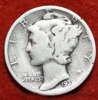 1931 - S Silver Mercury Dime S/h photo