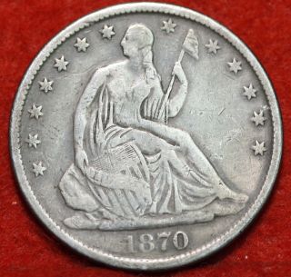 1870 Silver Seated Half Dollar photo