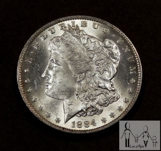 1884 O Choice Brilliant Uncirculated Bu Morgan Silver Dollar Unc Us Coin photo