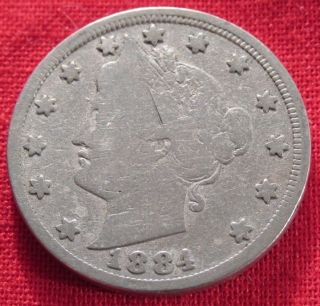 1884 V - Nickel Tough Date (1135) photo