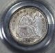 Key Date 1853 No Arrows Seated Half Dime Pcgs Ms - 63 Gold Cac Half Dimes photo 1