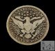 1915 (p) Very Good Vg Barber Silver Quarter 25c Us Coin Bl Quarters photo 1