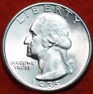 Uncirculated 1935 Washington Quarter photo