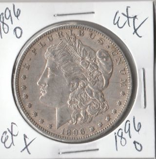 1896 O Morgan Silver Dollar Extra Fine photo