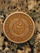 1865 Two Cent Piece - - Natural - Civil War Type Coin Coins: US photo 1