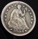 1854 Silver Seated Liberty Half Dime With Arrows 1854 Half Dimes photo 2
