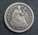 1854 Silver Seated Liberty Half Dime With Arrows 1854 Half Dimes photo 4