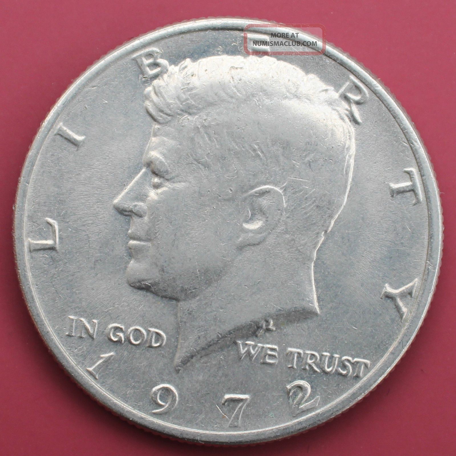 Half Dollars Kennedy 1972