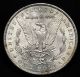1886 Attractive Morgan Silver Dollar Toned Grade Ch Bu Shipped H484 Dollars photo 1