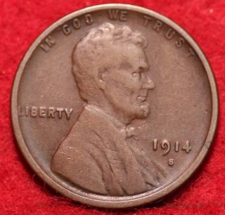 1914 - S Lincoln Wheat Cent photo