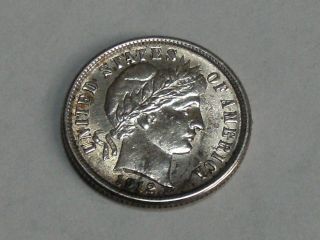 1912 Silver Barber Dime (uncirculated) 8526 photo
