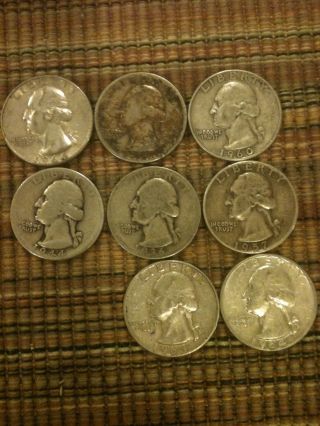 Washington Silver Quarters photo