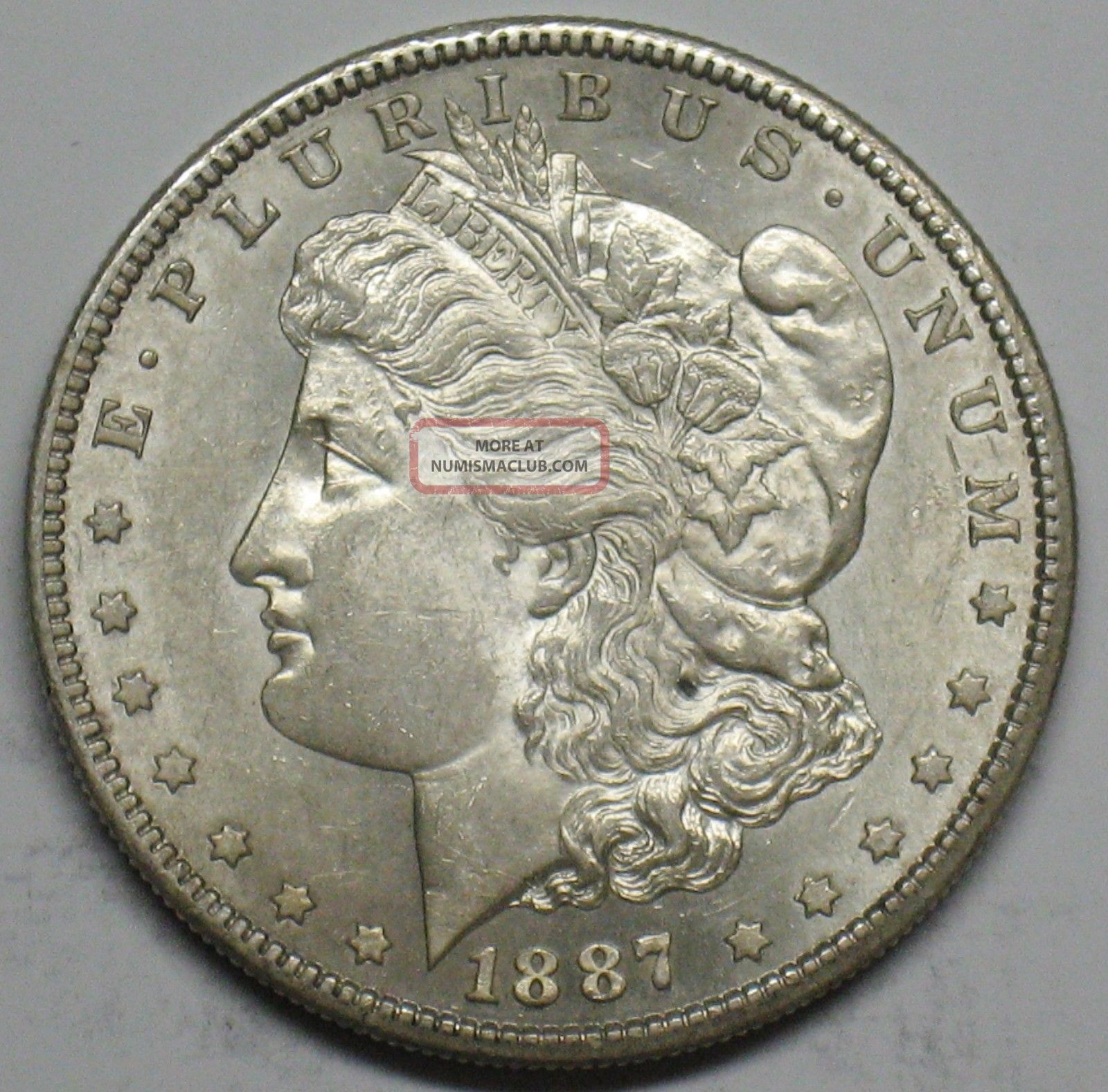 1887 S Morgan Silver Dollar Grade Choice Bu Shipped L349