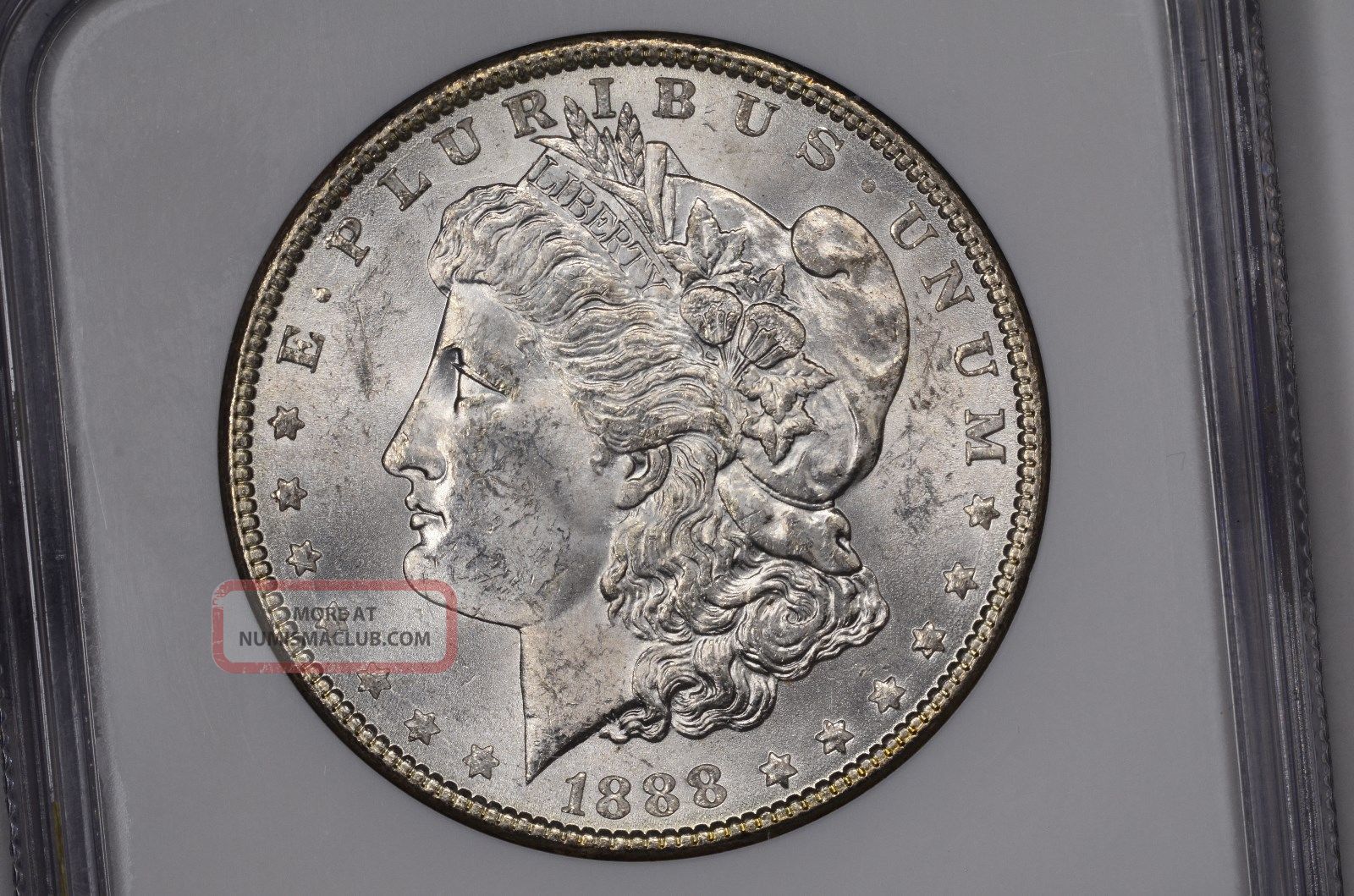 Wild Toned Morgan 1888 Ngc Ms63 Silver Dollar