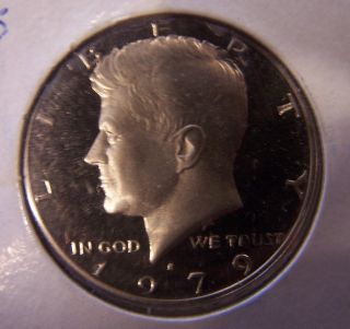 1979 Deep Proof Cameo John F.  Kennedy Half Dollar photo